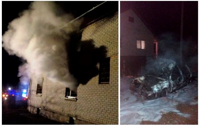В Барановичах - коттедж, в Гинцевичах - автомобиль. Сразу 2 пожара произошло 25 марта в Барановичском регионе